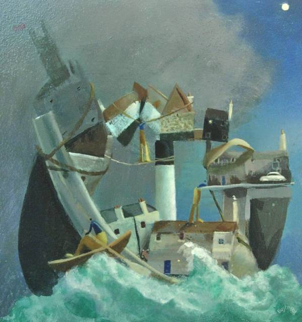 - Mixed Media on Board, Painting by David Eustace, measuring 28 x 28 cm (H x W) framed at 40 x 41 cm £1095